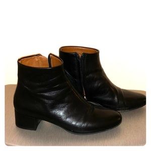 Bloomingdales Black Leather Booties